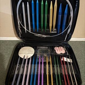 Interchangeable Knitting Needle Set - Multicolor